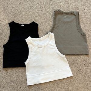 90 Degrees Set of 3 Racerback Bra Top Tank